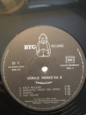 Charlie Parker : The Complete Charlie Parker Vol. 6 "Barbados" (LP, Comp)