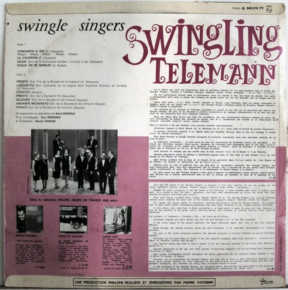 Swingle Singers* : Swingling Telemann (LP)