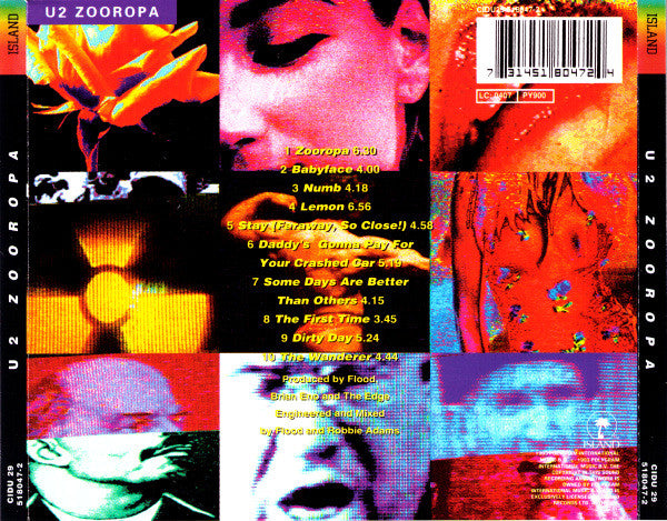 U2 : Zooropa (CD, Album, RE, Uni)