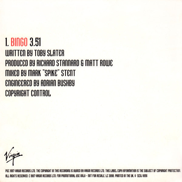 Catch (5) : Bingo (CD, Single, Promo)