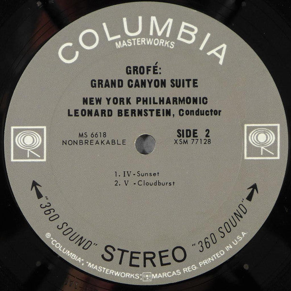 Grofé* - Leonard Bernstein, New York Philharmonic : Grand Canyon Suite (LP)