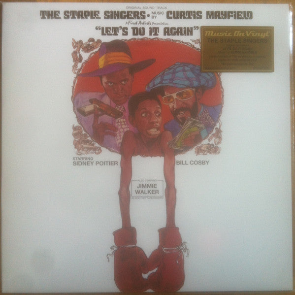 The Staple Singers Music By Curtis Mayfield : Let's Do It Again (Original Soundtrack) (LP, Album, Ltd, RE, Whi)