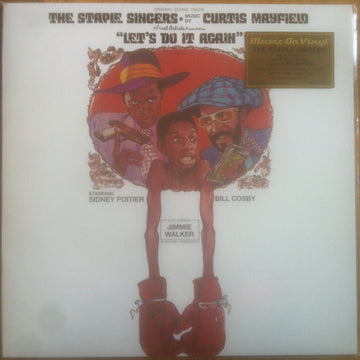 The Staple Singers Music By Curtis Mayfield : Let's Do It Again (Original Soundtrack) (LP, Album, Ltd, RE, Whi)