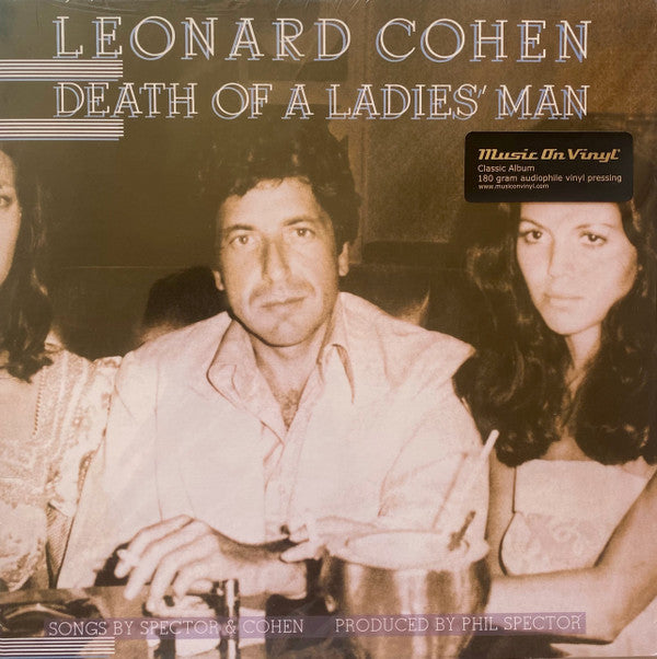 Leonard Cohen : Death Of A Ladies' Man (LP, Album, RE)