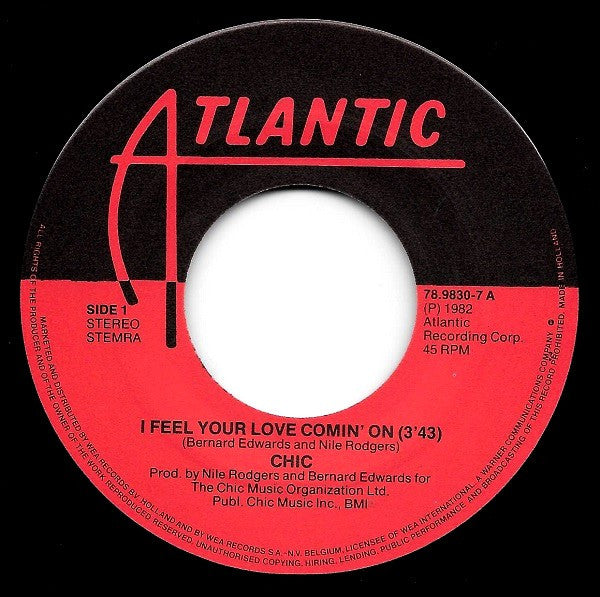 Chic : I Feel Your Love Comin' On (7", Single)