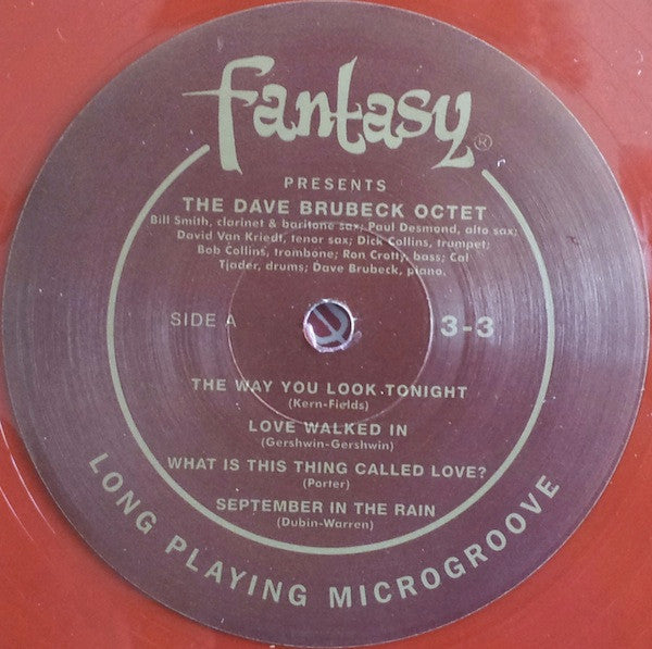 The Dave Brubeck Octet : Distinctive Rhythm Instrumentals (10", Album, RSD, RE, Red)