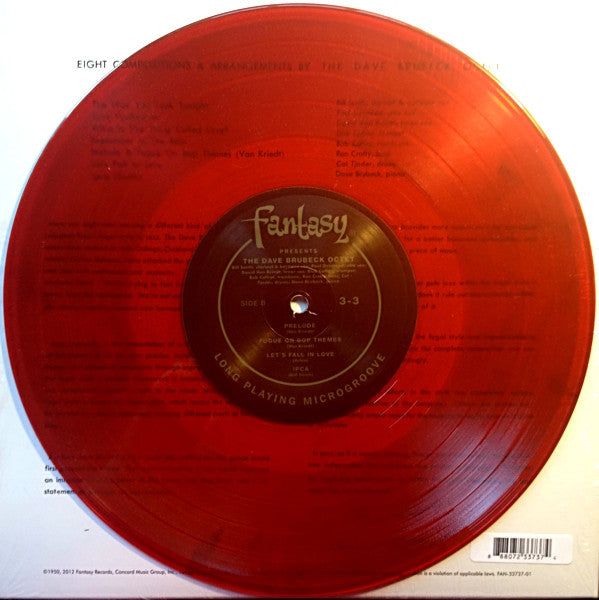 The Dave Brubeck Octet : Distinctive Rhythm Instrumentals (10", Album, RSD, RE, Red)