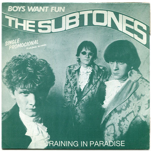 The Subtones : Raining In Paradise (7", Single, Promo)