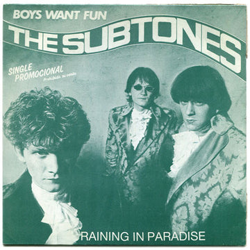 The Subtones : Raining In Paradise (7", Single, Promo)
