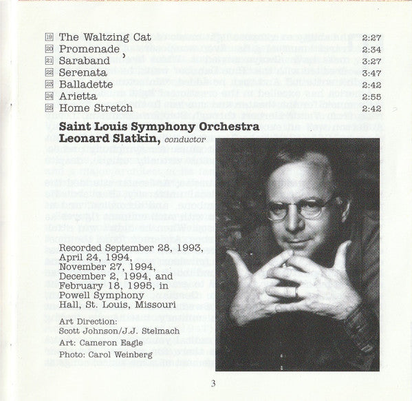 Saint Louis Symphony Orchestra, Leonard Slatkin : Leroy Anderson Favorites (CD, Album)