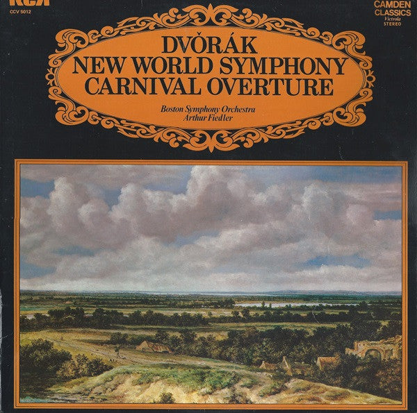 Antonín Dvořák / Boston Symphony Orchestra / Arthur Fiedler : New World Symphony - Carnival Overture (LP, RE)