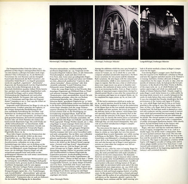 Max Reger, Kurt Rapf : Das Orgelwerk Auf Grossen Orgeln Europas 2. (2xLP, Album)
