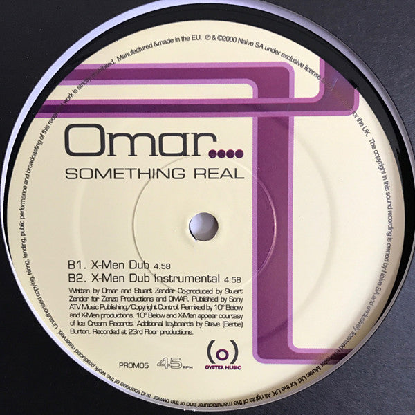 Omar : Something Real (12", Promo)