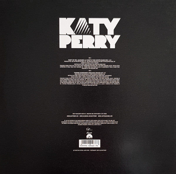 Katy Perry : Part Of Me (Jacques Lu Cont's Thin White Duke Mix) (12", RSD, Single, Ltd, Pin)
