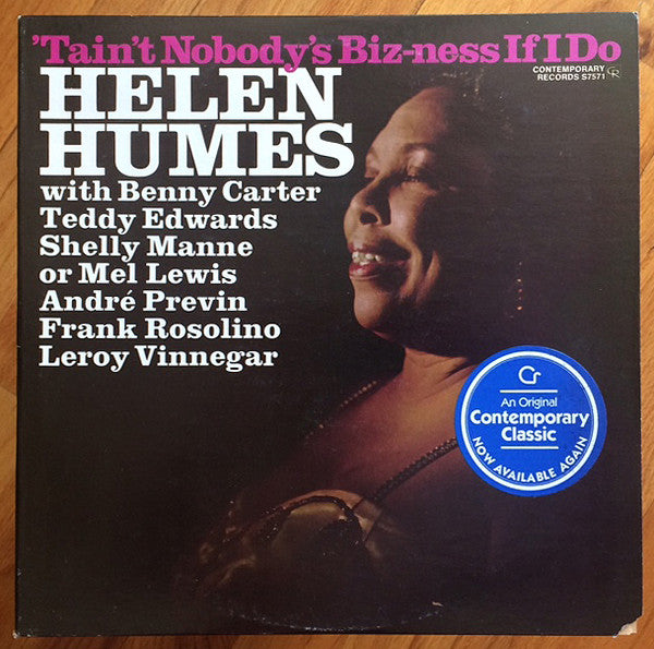 Helen Humes : 'Tain't Nobody's Biz-Ness If I Do (LP, Album, RE)