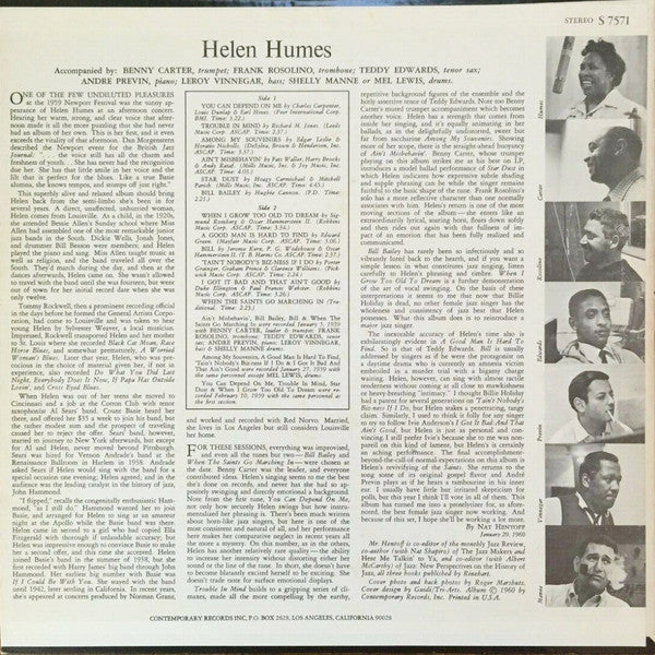 Helen Humes : 'Tain't Nobody's Biz-Ness If I Do (LP, Album, RE)