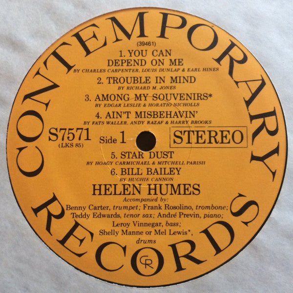 Helen Humes : 'Tain't Nobody's Biz-Ness If I Do (LP, Album, RE)