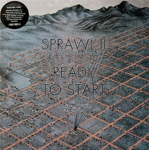 Arcade Fire : Sprawl II (Mountains Beyond Mountains) / Ready To Start (Remixes) (12", RSD, Single, Ltd)