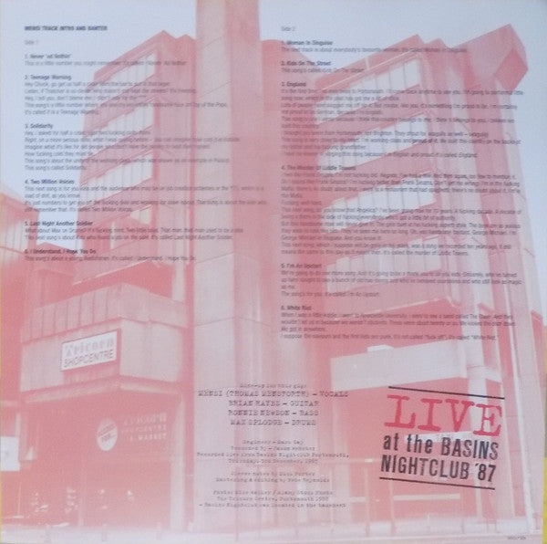 Angelic Upstarts : Live At The Basins Nightclub '87 (LP)