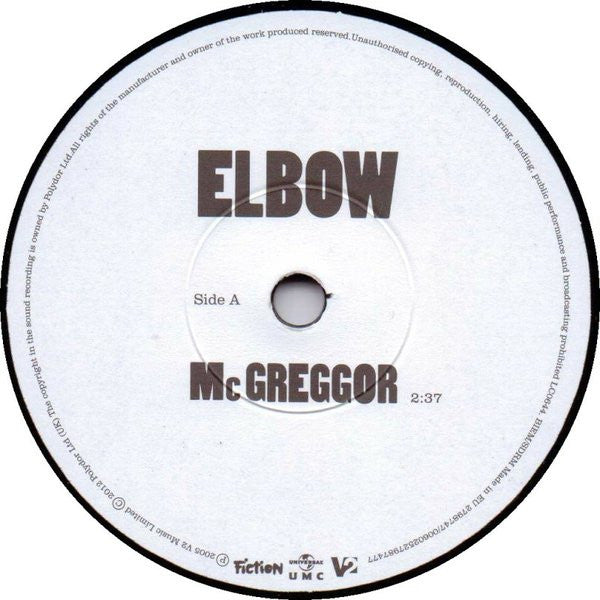 Elbow : McGreggor (7", S/Sided, RSD, Ltd)