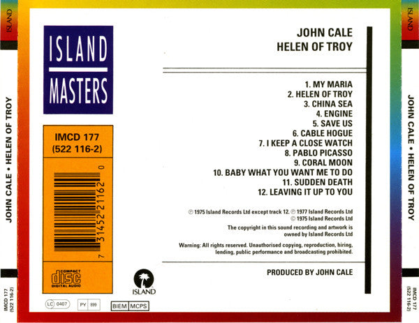 John Cale : Helen Of Troy (CD, Album, RE)