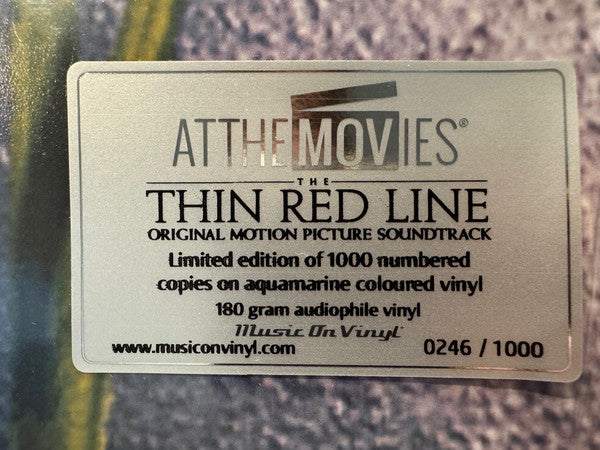 Hans Zimmer : The Thin Red Line (Original Motion Picture Soundtrack) (2xLP, Album, Dlx, Ltd, Num, RE, Aqu)