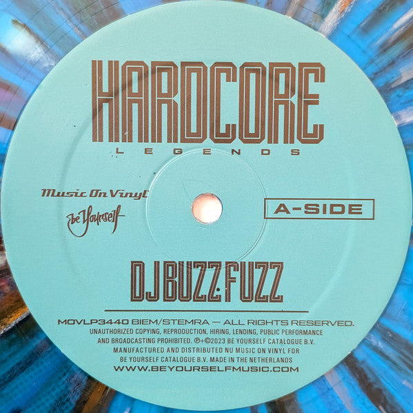 DJ Buzz Fuzz* : Hardcore Legends (12", Comp, Ltd, Num, RP, Blu)