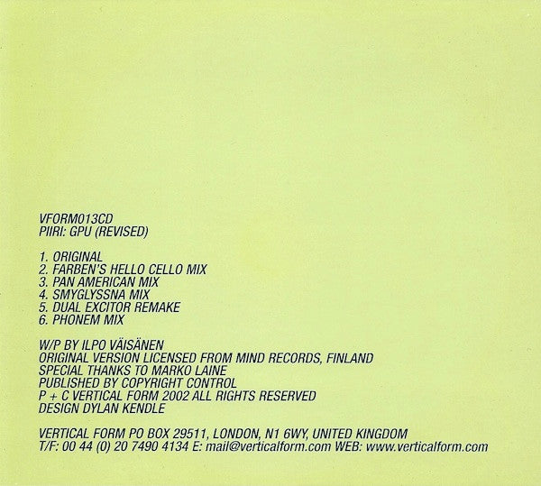 Piiri : GPU (Revised) (CD)