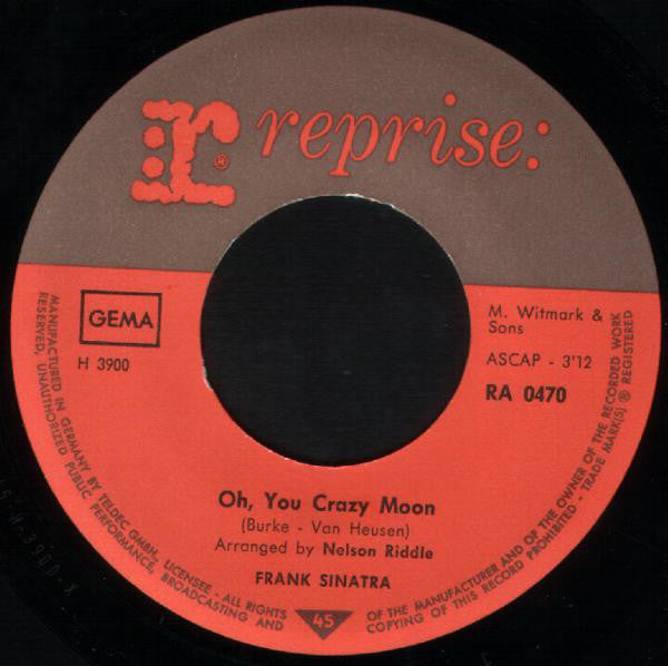 Frank Sinatra : Strangers In The Night (7", Single)