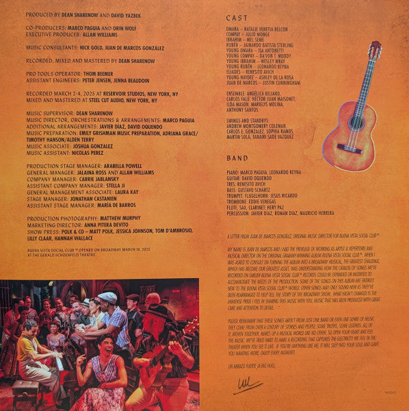 Original Broadway Cast of Buena Vista Social Club : Buena Vista Social Club: A New Broadway Musical (Original Broadway Cast Recording) (2xLP, Album)