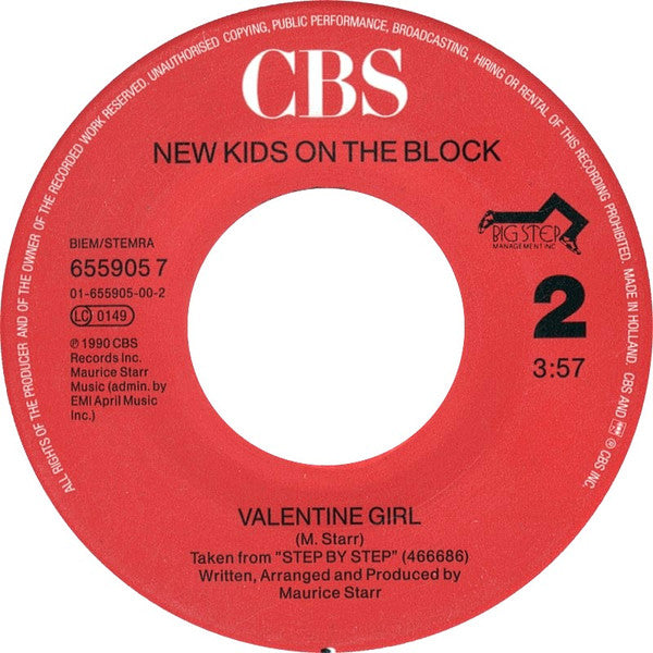 New Kids On The Block : Step By Step (7", Single)