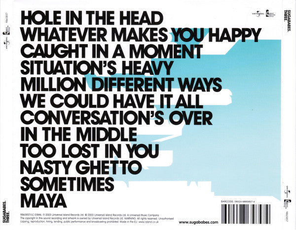 Sugababes : Three (CD, Album, RP)