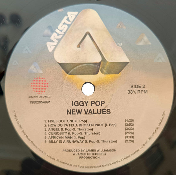 Iggy Pop : New Values (LP, RE)