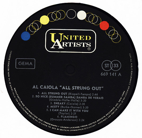 Caiola Combo : All Strung Out (LP, Album)