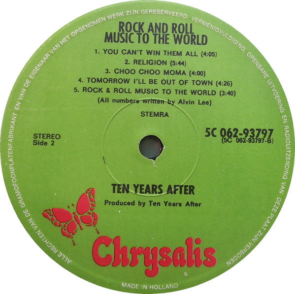 Ten Years After : Rock & Roll Music To The World (LP, Album)