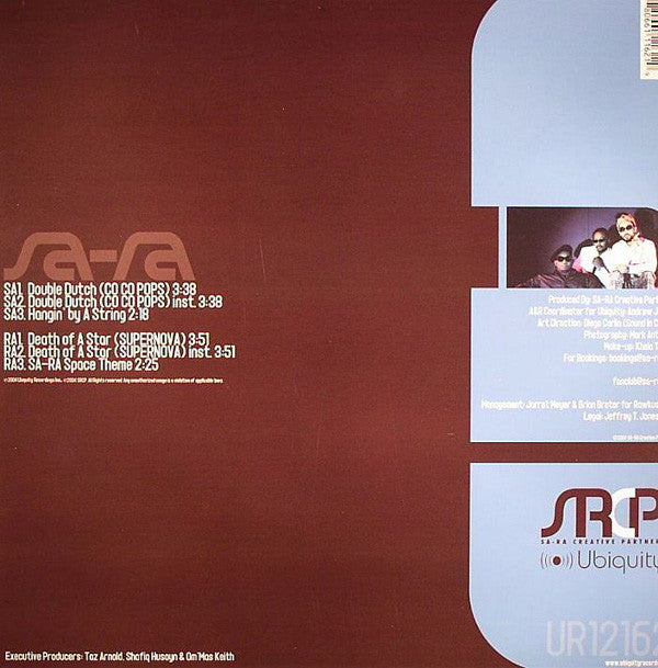 Sa-Ra Creative Partners : Double Dutch (Co Co Pops) / Death Of A Star (Supernova) (12")