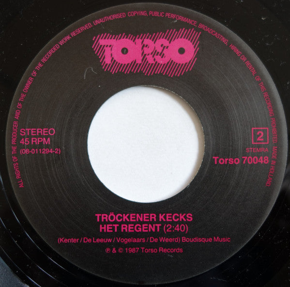 Tröckener Kecks : Nu Of Nooit (7")