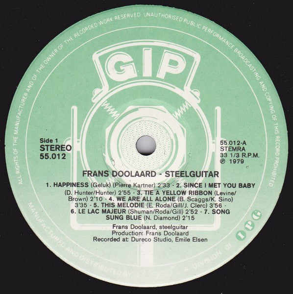 Frans Doolaard : Steelguitar (LP, Album)