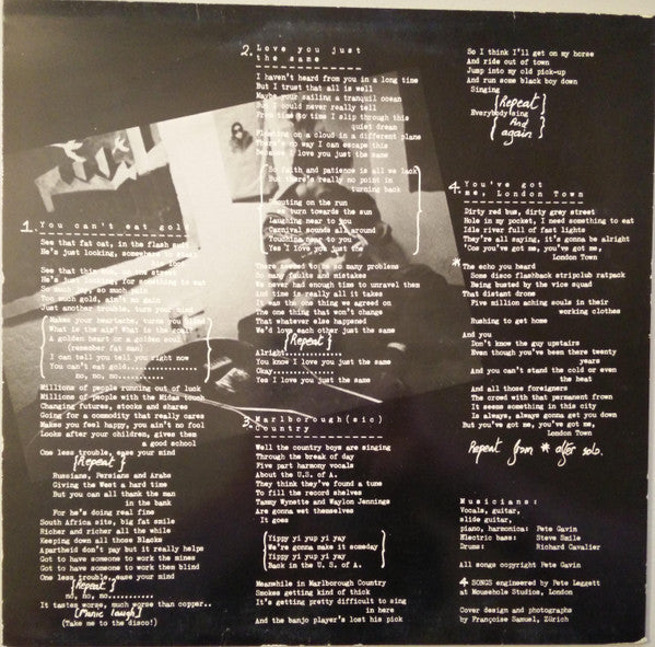Pete Gavin (2) : 4 Songs (12")