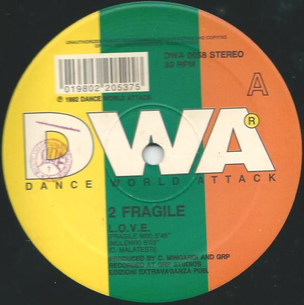 2 Fragile : L.O.V.E. (12")