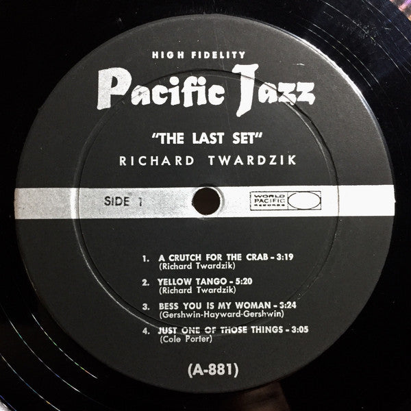 Dick Twardzik : The Last Set (LP, Album, Mono)
