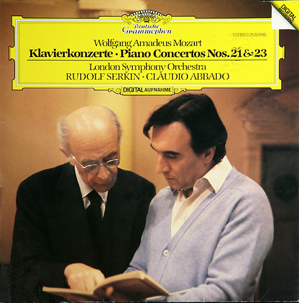 Wolfgang Amadeus Mozart – London Symphony Orchestra - Rudolf Serkin · Claudio Abbado : Klavierkonzerte · Piano Concertos Nos. 21 & 23 (LP, RP)