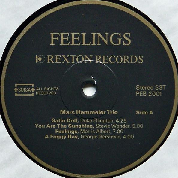 Marc Hemmeler Trio : Feelings (LP, Album)