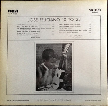 José Feliciano : 10 To 23 (LP)