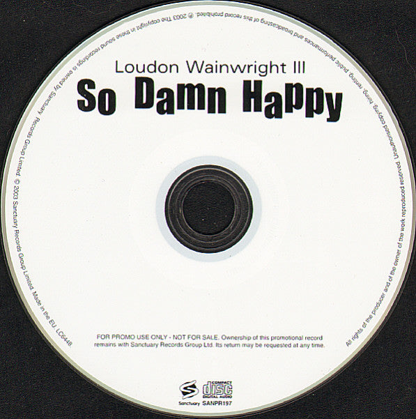 Loudon Wainwright III : So Damn Happy (Live) (CD, Album, Promo)