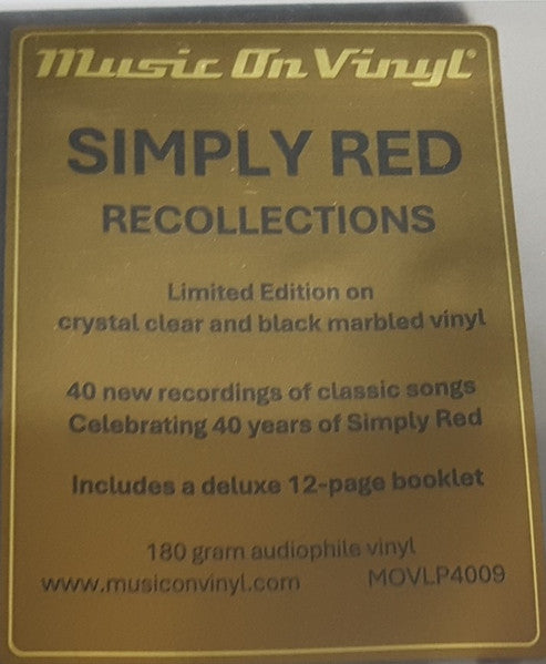 Simply Red : Recollections (2xLP, Album, Ltd, Smo)