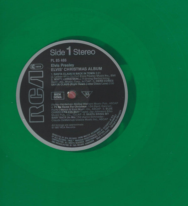 Elvis Presley : Elvis' Christmas Album (LP, Album, RE, RM, Gre)