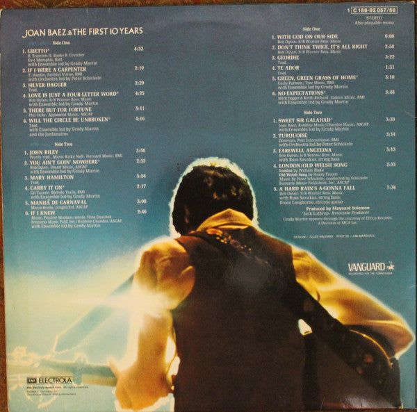 Joan Baez : The First 10 Years (2xLP, Comp, RE, EMI)