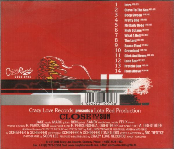 Lota Red : Close To The Sun (CD, Album)