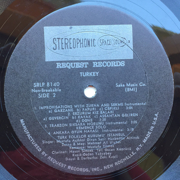Türk Folklor Kurumu : Turkey (LP)